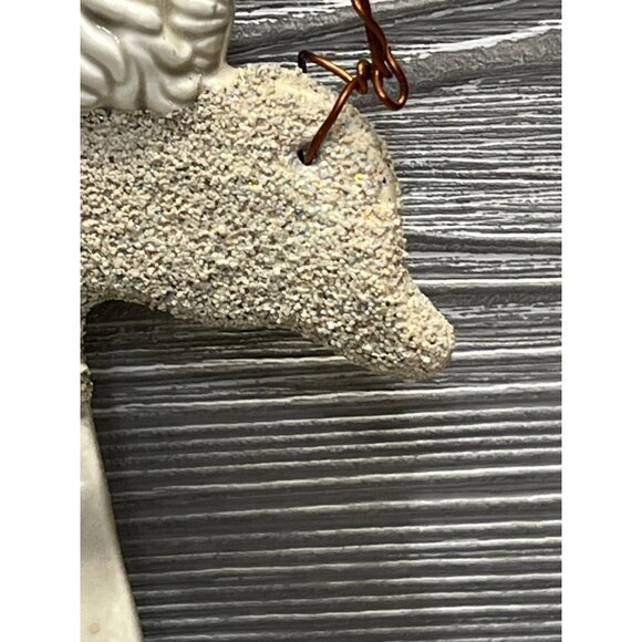 Carol Jones Angel Ceramic Christmas Ornament 2004 Wall Hanging Signed 5.5” - Picture 5 of 8